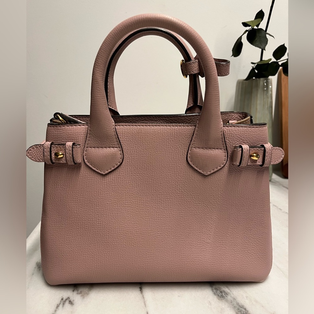 Burberry House Check Banner Tote Small, Pale Orchid